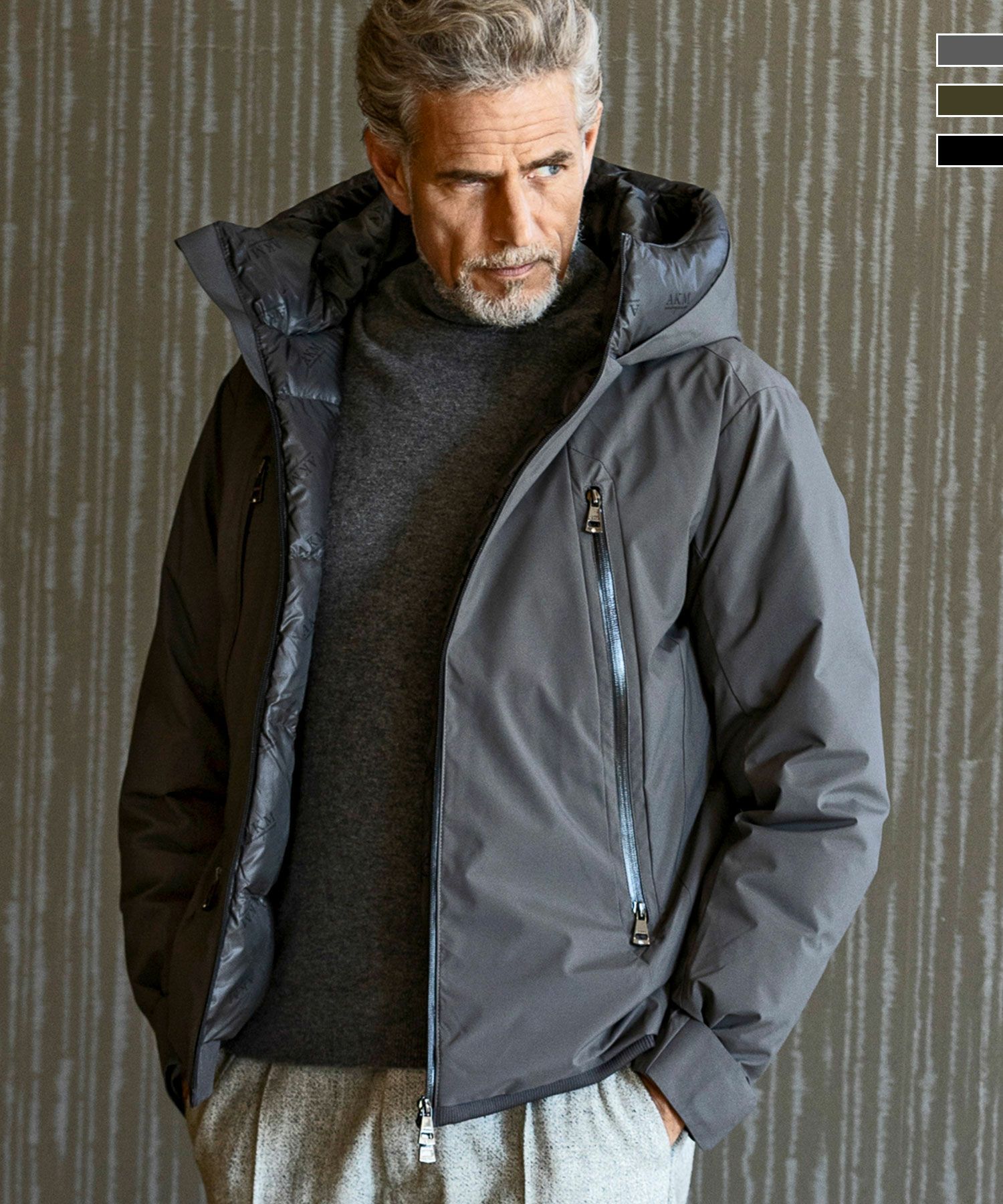 AKM Contemporary(エイケイエムコンテンポラリー)ダブルフードダウン  