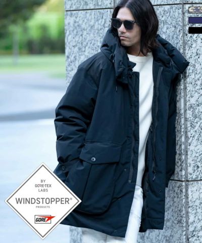 +phenix(プラスフェニックス)GORE DOWN CARGO COAT / WINDSTOPPER プロダクト by GORE-TEX LABS /ウィンドストッパー/ゴアテックス/ダウンコート/ジャケット