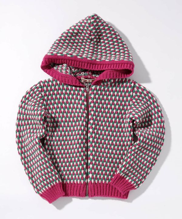 MARNI(マルニ)Kids & Junior 総柄ジップアップニットフーディー