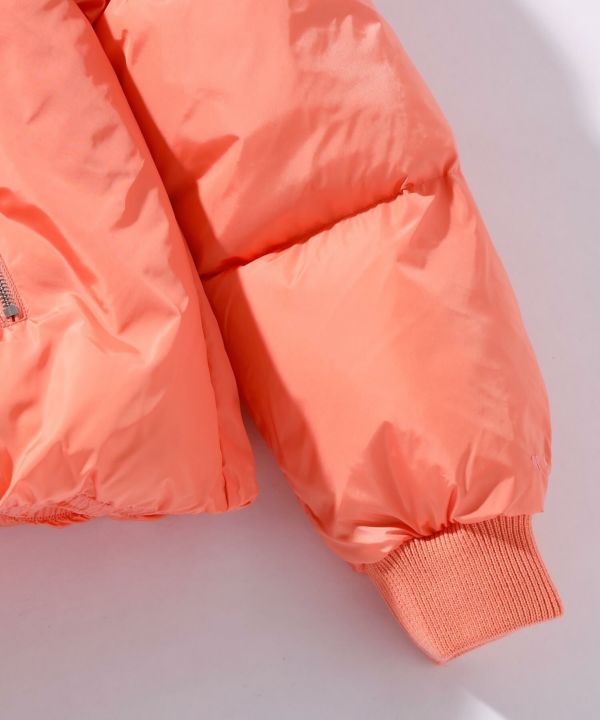 MM6 Kids ヴァージンウールブレンドジップアップショートジャケット MM6 ダウン アウター Maison Margiela(エムエムシックス メゾン