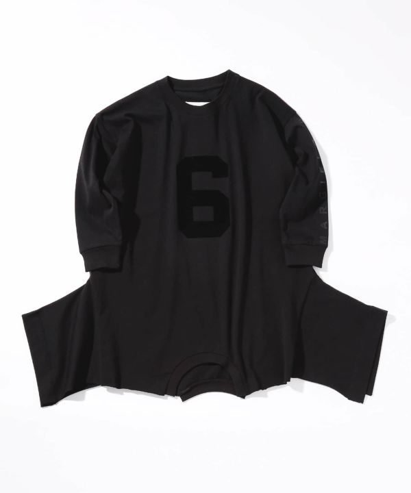 MM6 Maison Margiela(エムエム6 メゾン マルジェラ)Kids & Junior ロゴプリント長袖アシンメトリーワンピース |  SHIFFON公式通販サイト｜SHIFFON ONLINE STORE