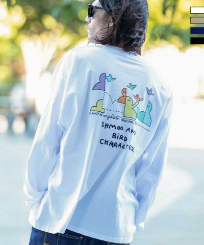MARK GONZALES ARTWORK COLLECTION(マーク ゴンザレス)バックプリントロングTシャツ/5type/4colors