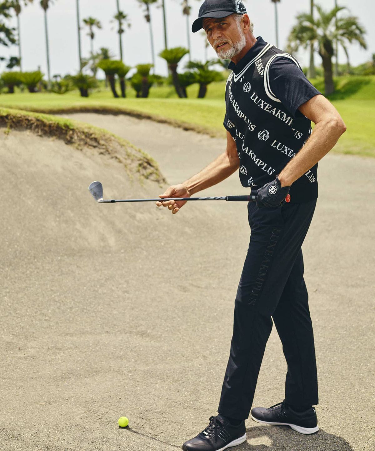 LUXEAKMPLUS(リュクスエイケイエムプラス)ゴルフ サイドロゴストレッチ