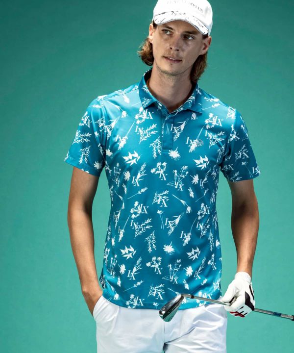 LUXEAKMPLUS(リュクスエイケイエムプラス)ゴルフ ボタニカル半袖