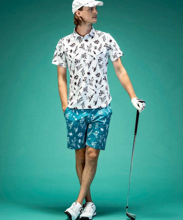 LUXEAKMPLUS(リュクスエイケイエムプラス)ゴルフ ボタニカル半袖