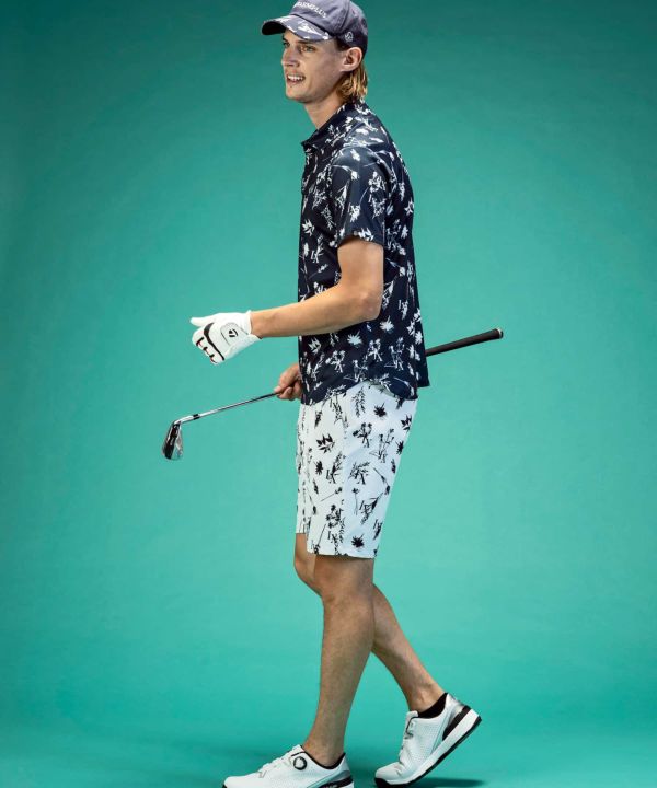 LUXEAKMPLUS(リュクスエイケイエムプラス)ゴルフ ボタニカル半袖