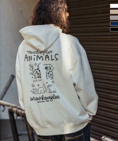 MARK GONZALES ARTWORK COLLECTION(マーク ゴンザレス)バックプリントプルパーカー/2type/5colors
