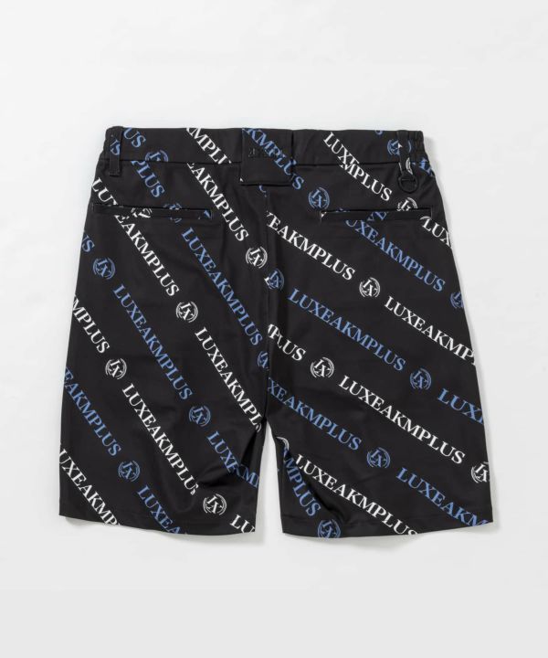 市場】[LUXEAKMPLUS] ハーフパンツ ゴルフ 総柄ロゴハーフパンツ