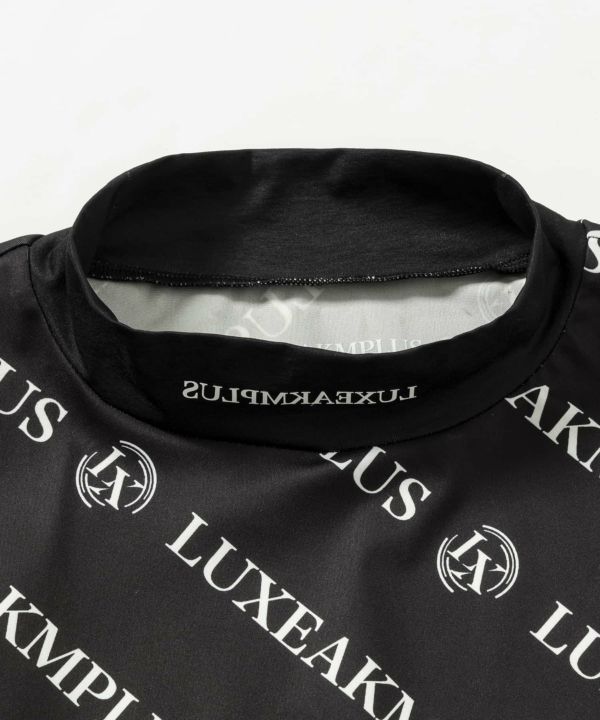 LUXEAKMPLUS(リュクスエイケイエムプラス)ゴルフ 総柄ロゴ半袖