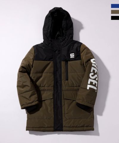 DIESEL(ディーゼル)Kids & Junior ブランドロゴベンチコートアウター