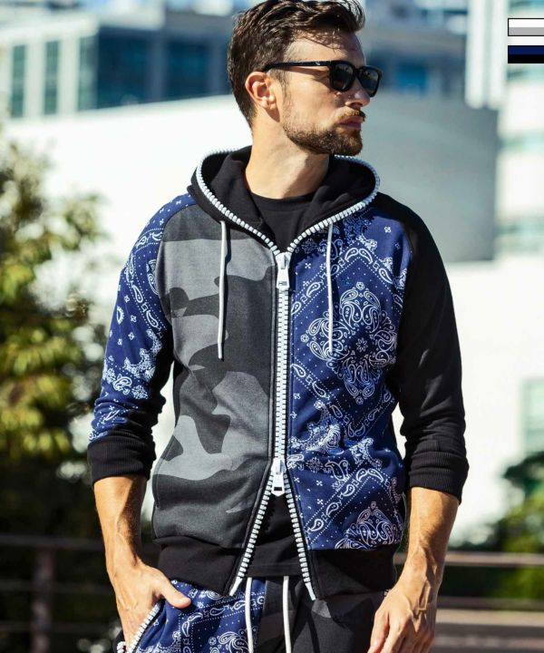 新品】ウノピゥウノウグァーレトレゴルフ/ペイズリー柄ポロシャツ