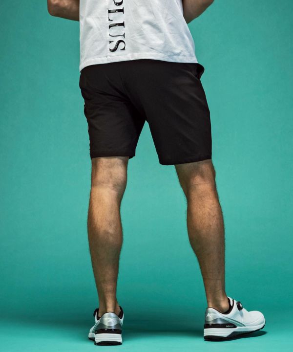 ラフ＆スウェル　ゴルフ　ハーフパンツ　ブラック　Ｍサイズ クリーニング済み美品 25SS｜WAAC X JONES】MEN パイピングハーフパンツ ブラック