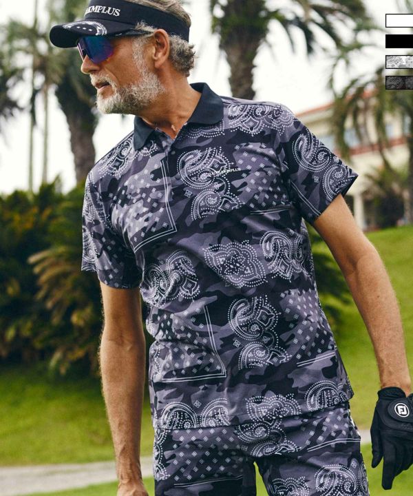 LUXEAKMPLUS(リュクスエイケイエムプラス)ゴルフ バックロゴベンチレーションポロシャツ | SHIFFON公式通販サイト｜SHIFFON  ONLINE STORE