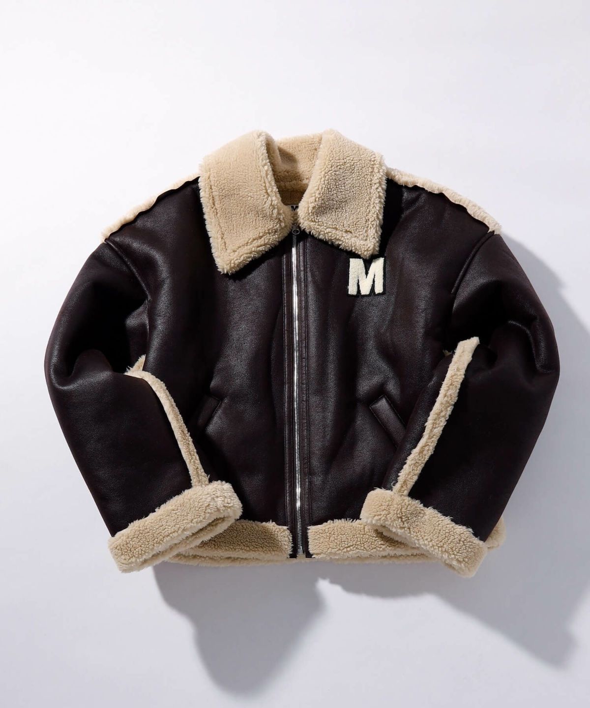 MM6 Maison Margiela(エムエム6 メゾン マルジェラ)Kids & Junior ジップアップレザージャケット |  SHIFFON公式通販サイト｜SHIFFON ONLINE STORE