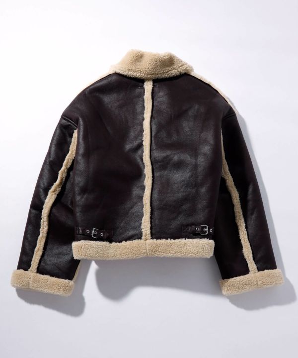 MM6 Maison Margiela(エムエム6 メゾン マルジェラ)Kids & Junior ジップアップレザージャケット |  SHIFFON公式通販サイト｜SHIFFON ONLINE STORE