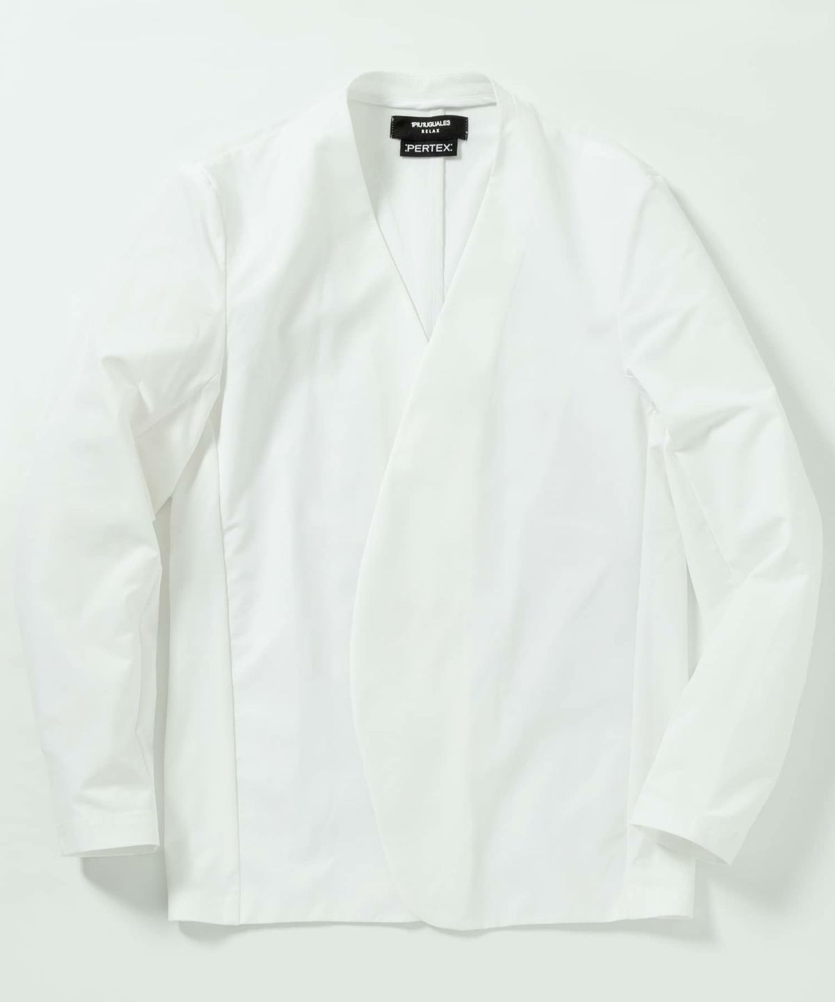 ★1PIU1UGUALE3 RELAX　パーテックス　ノーカラージャケット　ＸＬ 1PIU1UGUALE3 RELAX(ウノピゥウノウグァーレトレ リラックス)ノー