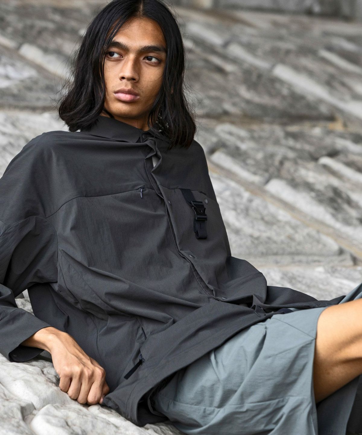 alk phenix(アルクフェニックス)Square Pocket Shirts KAR/ロング