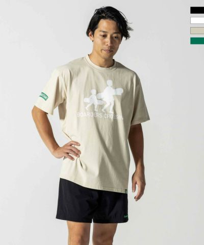 inhabitant(インハビタント)Boarders Crossing T-shirts/サーファープリントTシャツ/ サーフィン/レジャー/スケートボード