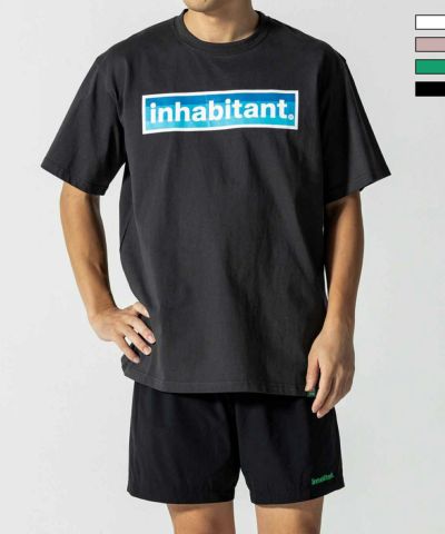 inhabitant(インハビタント)Logo T-shirts/ブルーロゴプリントTシャツ/サーフィン/レジャー/スケートボード