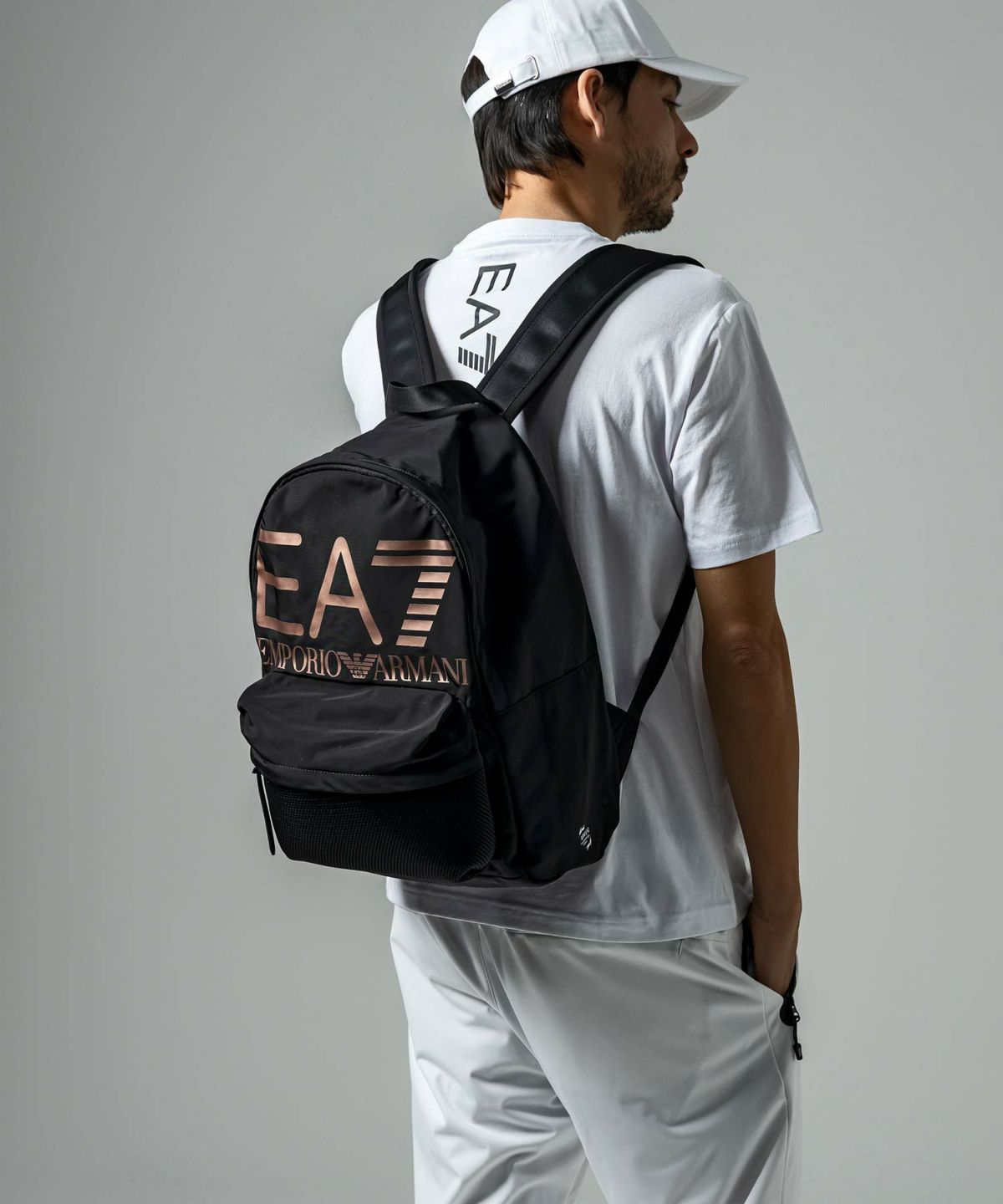 EA7(イーエーセブン)TRAIN LOGO SERIES U BIG LOGO U BACKPACK