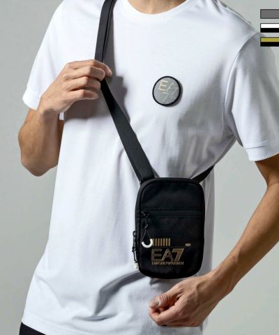EMPORIO ARMANI EA7(イーエーセブン)TRAIN CORE U MINI POUCH BAG/ショルダーバッグ/ミニバッグ/サコッシュ/ロゴ/エンポリオ アルマーニ