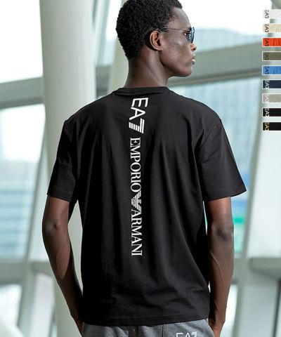 EMPORIO ARMANI EA7(イーエーセブン)TRAIN LOGO SERIES M TEE SS EXTENDEDLOGO/Tシャツ/半袖/ロゴ/クルーネック/エンポリオ アルマーニ
