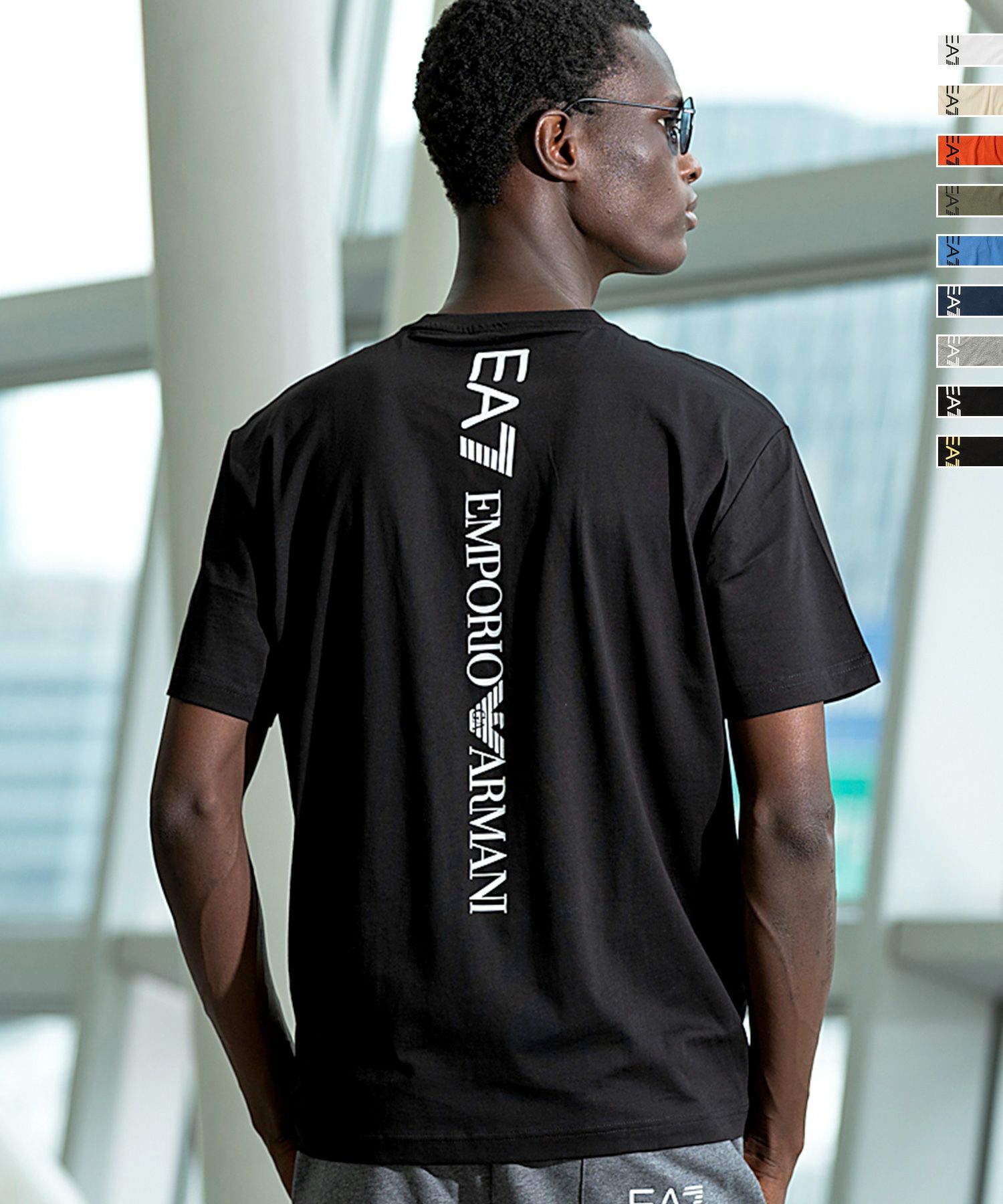 EMPORIO ARMANI EA7(イーエーセブン)TRAIN LOGO SERIES M TEE SS 