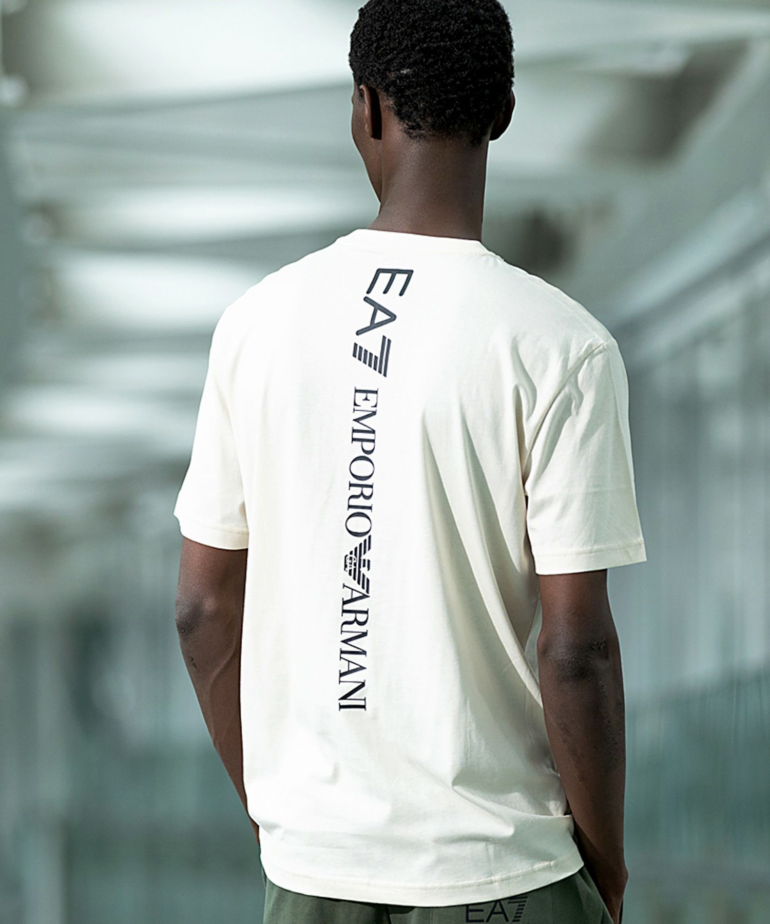 EMPORIO ARMANI EA7(イーエーセブン)TRAIN LOGO SERIES M TEE SS 