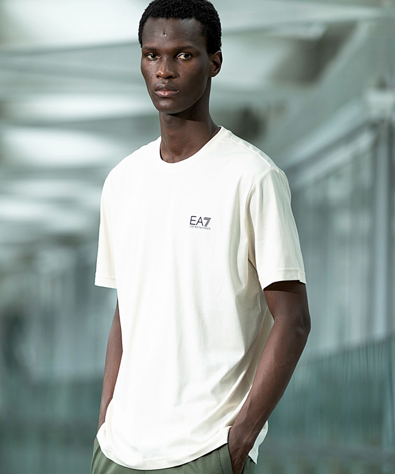 EMPORIO ARMANI EA7(イーエーセブン)TRAIN LOGO SERIES M TEE SS 