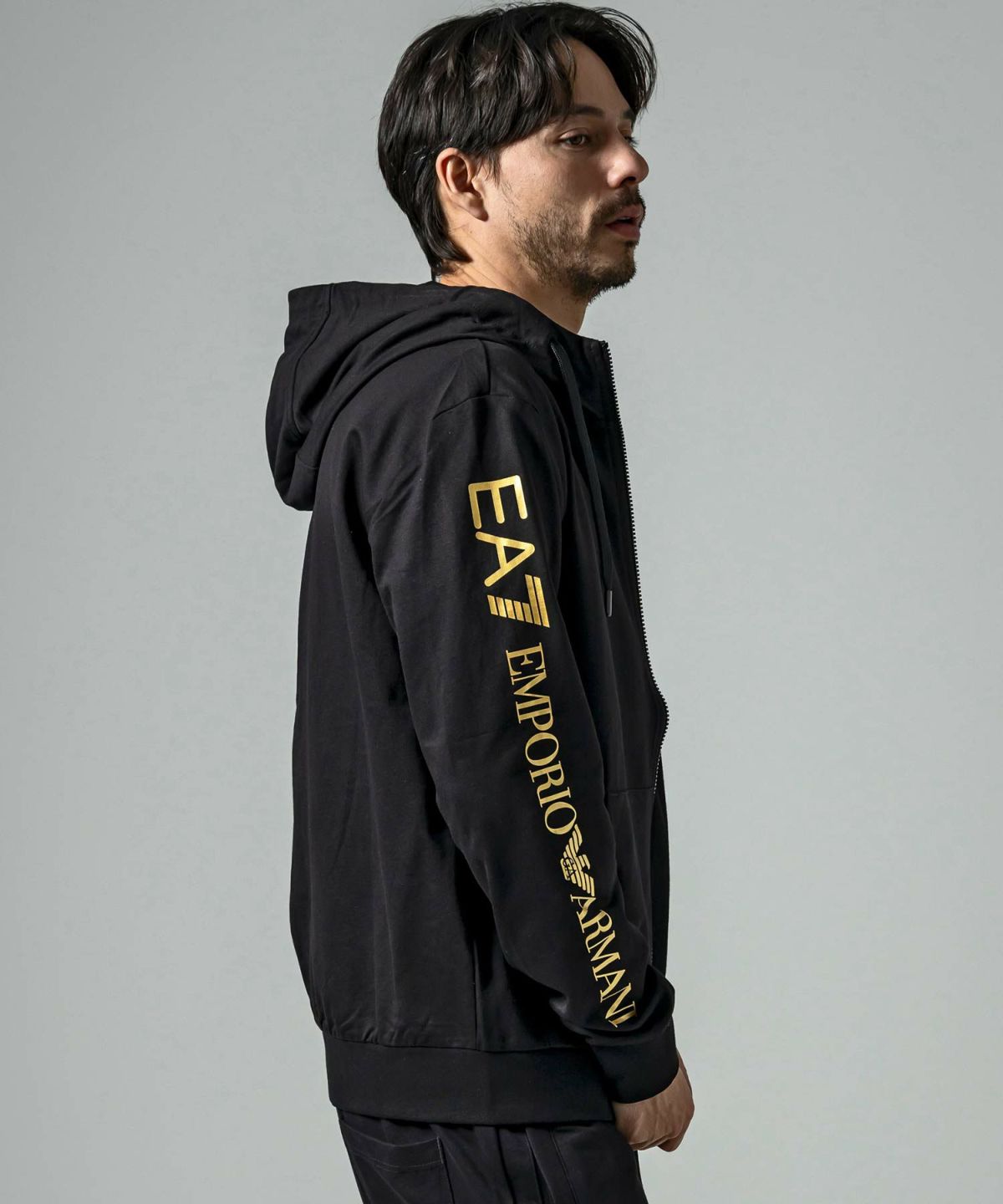 EMPORIO ARMANI EA7(イーエーセブン)TRAIN LOGO SERIES M HOODIE FZ EXTENDED LOGO  COFT/パーカー/スウェット/ジップアップ/フーディー/ロゴ/エンポリオ アルマーニ | SHIFFON公式通販サイト｜SHIFFON ONLINE  STORE