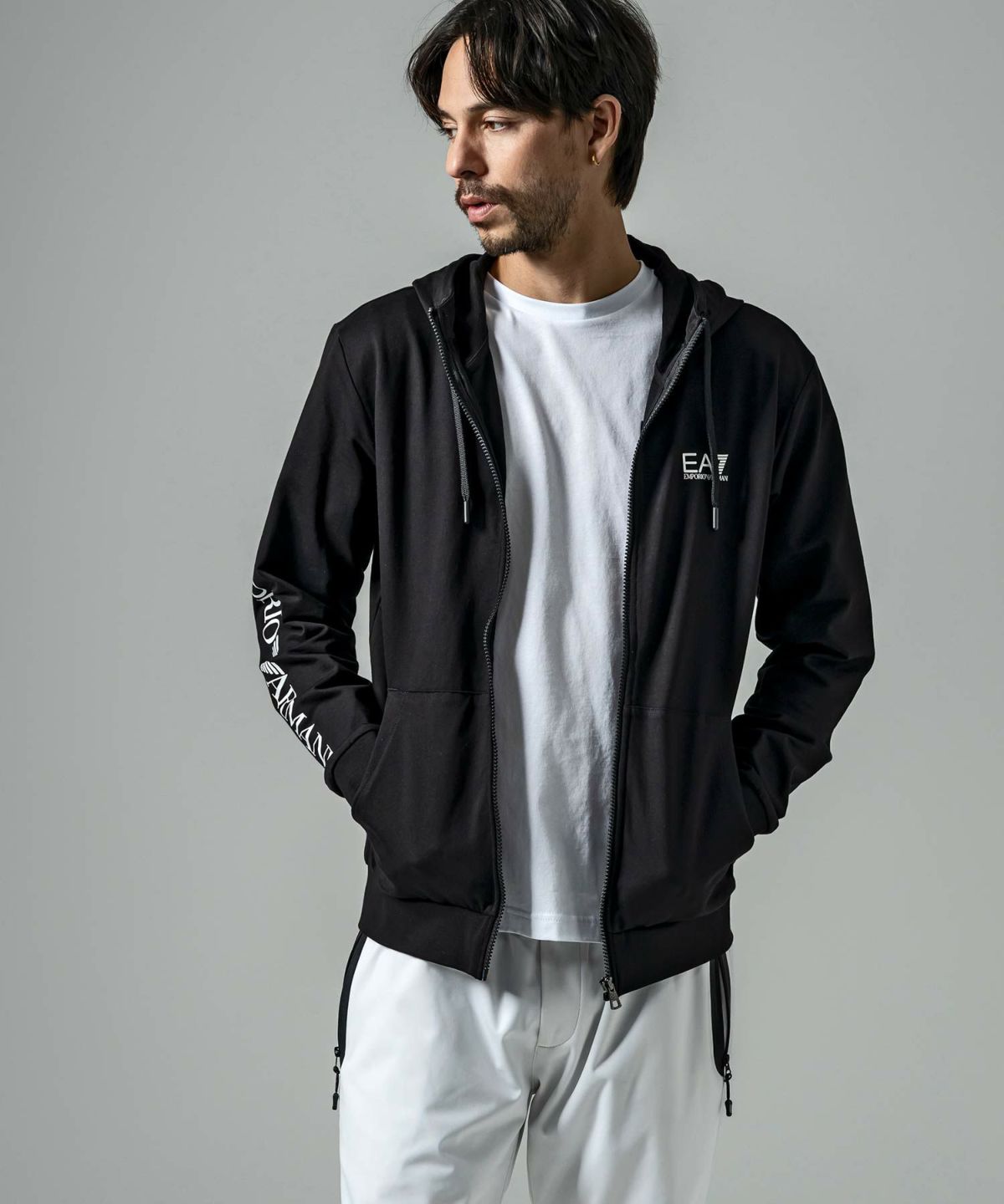 Ea7 EMPORIO ARMANI 8npm13_pj05z スウェットシャツ 緑 M 男