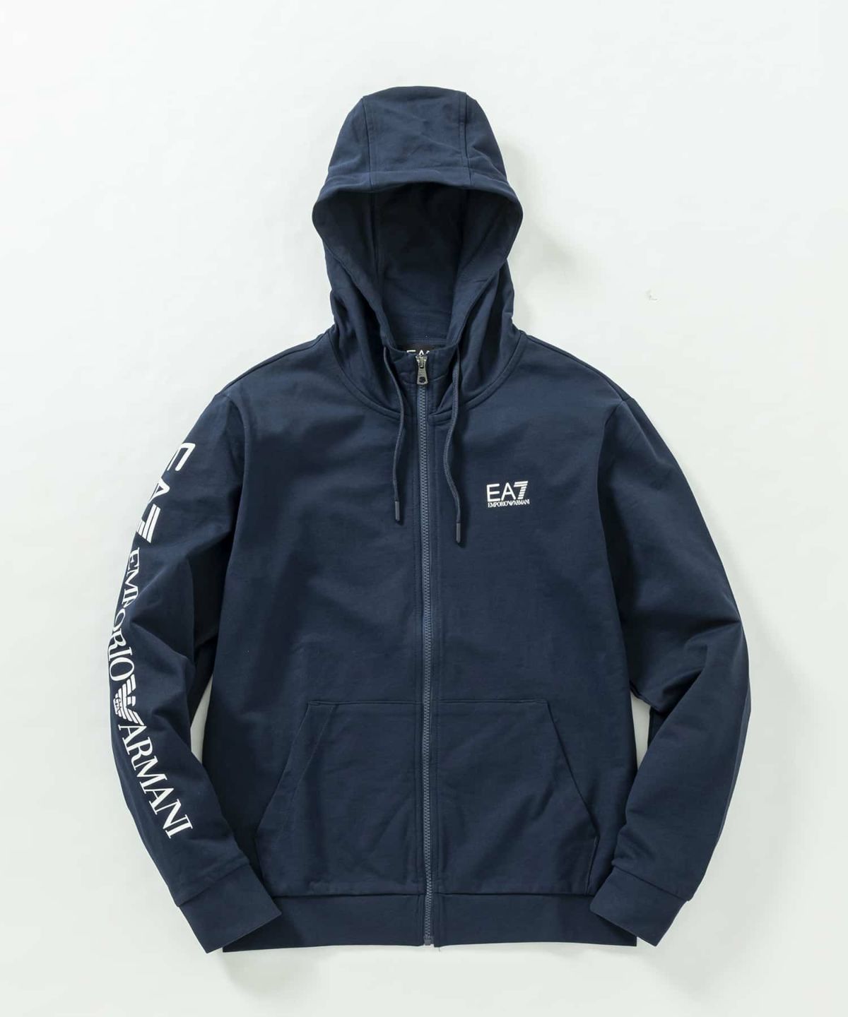 EMPORIO ARMANI EA7(イーエーセブン)TRAIN LOGO SERIES M HOODIE FZ EXTENDED LOGO  COFT/パーカー/スウェット/ジップアップ/フーディー/ロゴ/エンポリオ アルマーニ | SHIFFON公式通販サイト｜SHIFFON ONLINE  STORE