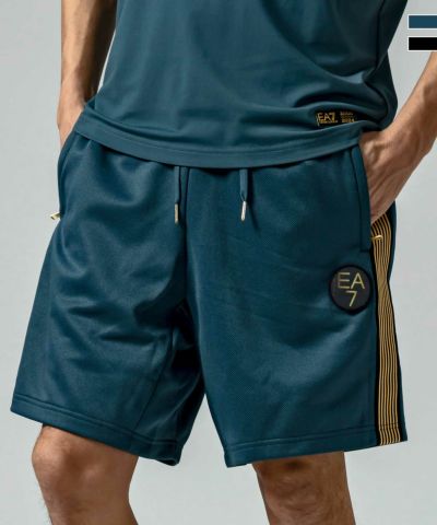 EMPORIO ARMANI EA7(イーエーセブン)TRAIN SOCCER 20TH M SHORTS PLCO/ハーフパンツ/ショートパンツ/スウェット/ロゴ/エンポリオ アルマーニ