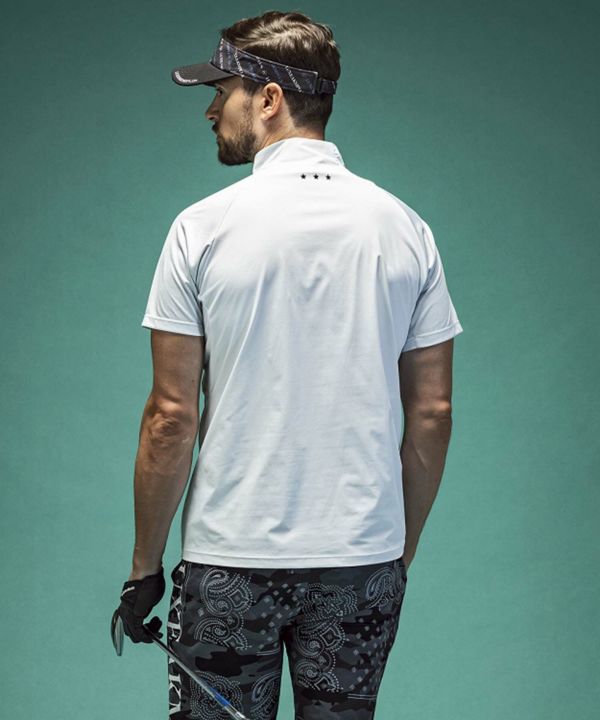 Golfickers ハーフジップシャツ　ブラック　XLサイズ NET限定】ハーフジップ長袖シャツ | 吸汗速乾・UVカット - FILA