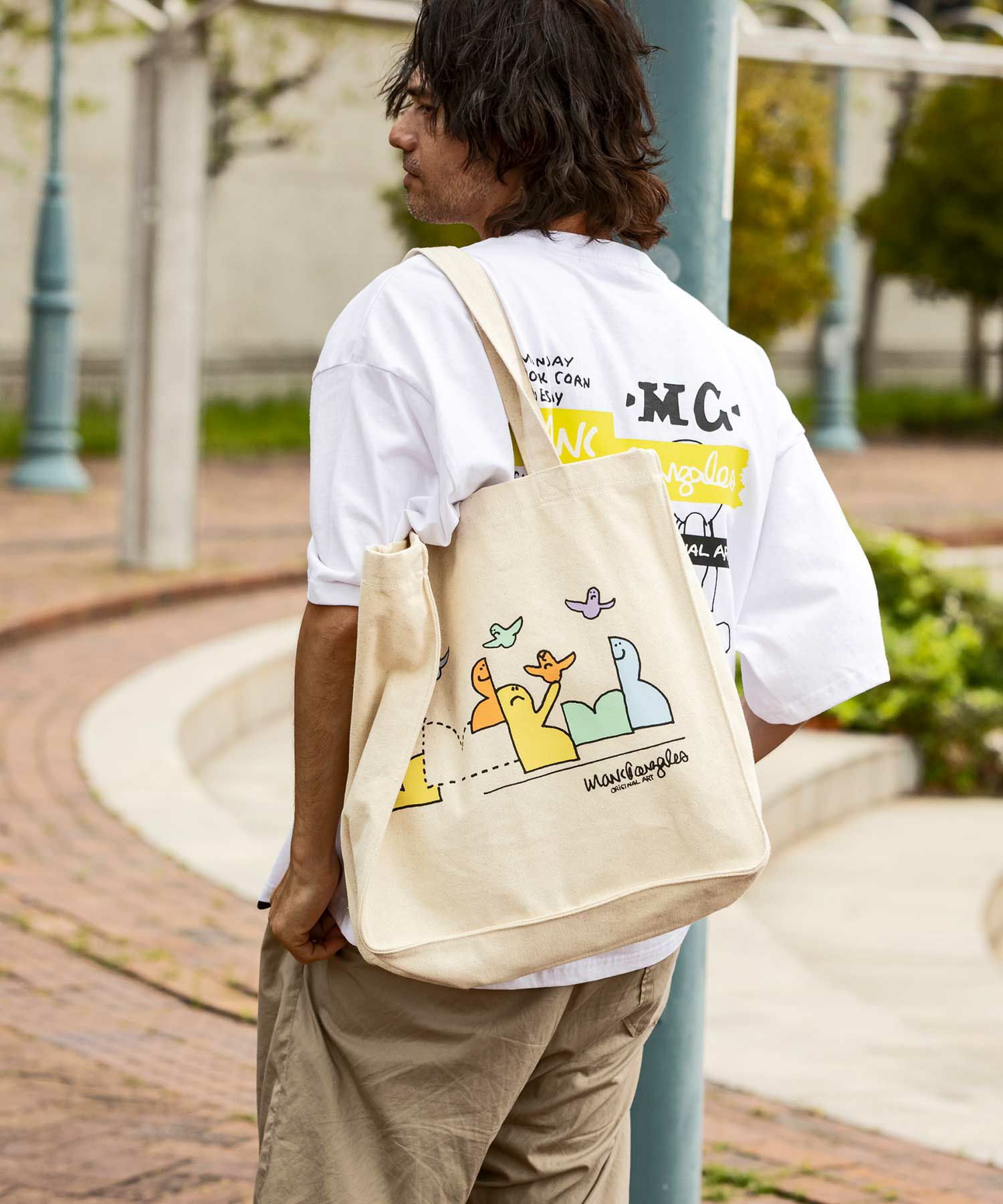 MARK GONZALES ARTWORK COLLECTION(マーク ゴンザレス)スクエアトート 