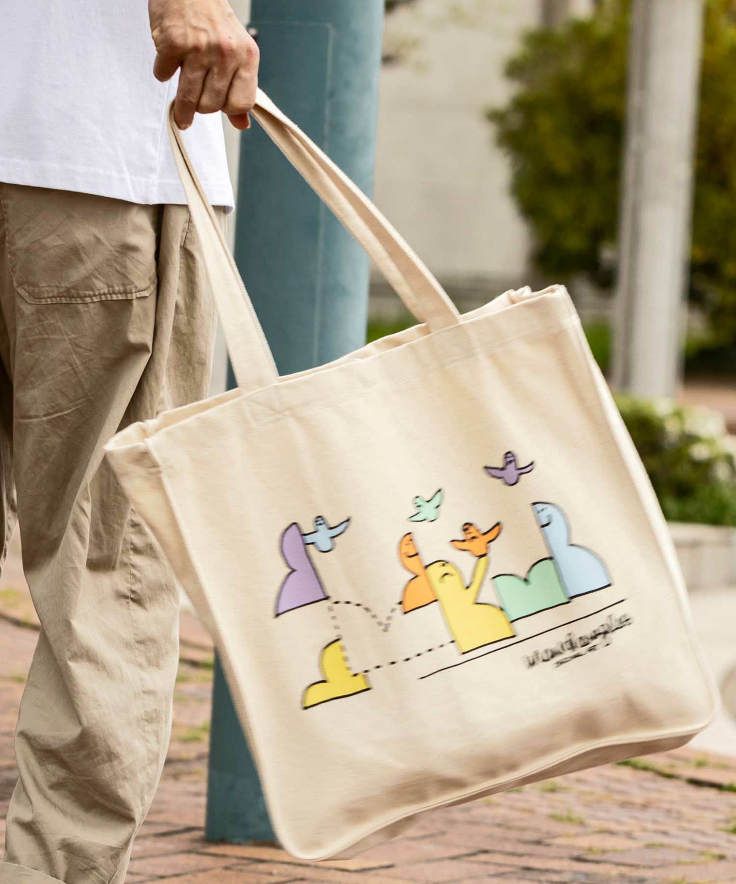 MARK GONZALES ARTWORK COLLECTION(マーク ゴンザレス)スクエアトート 