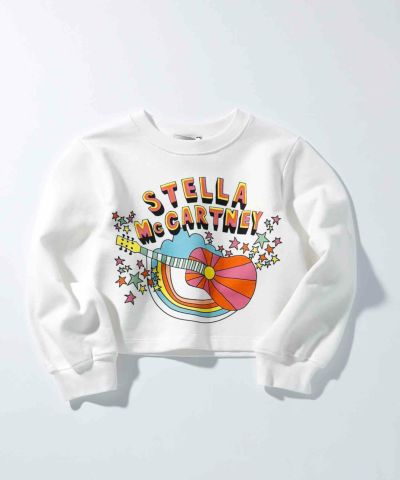 STELLA McCARTNEY(ステラマッカートニー)Kids & Junior グラフィックブランドロゴ長袖スウェットプルオーバー