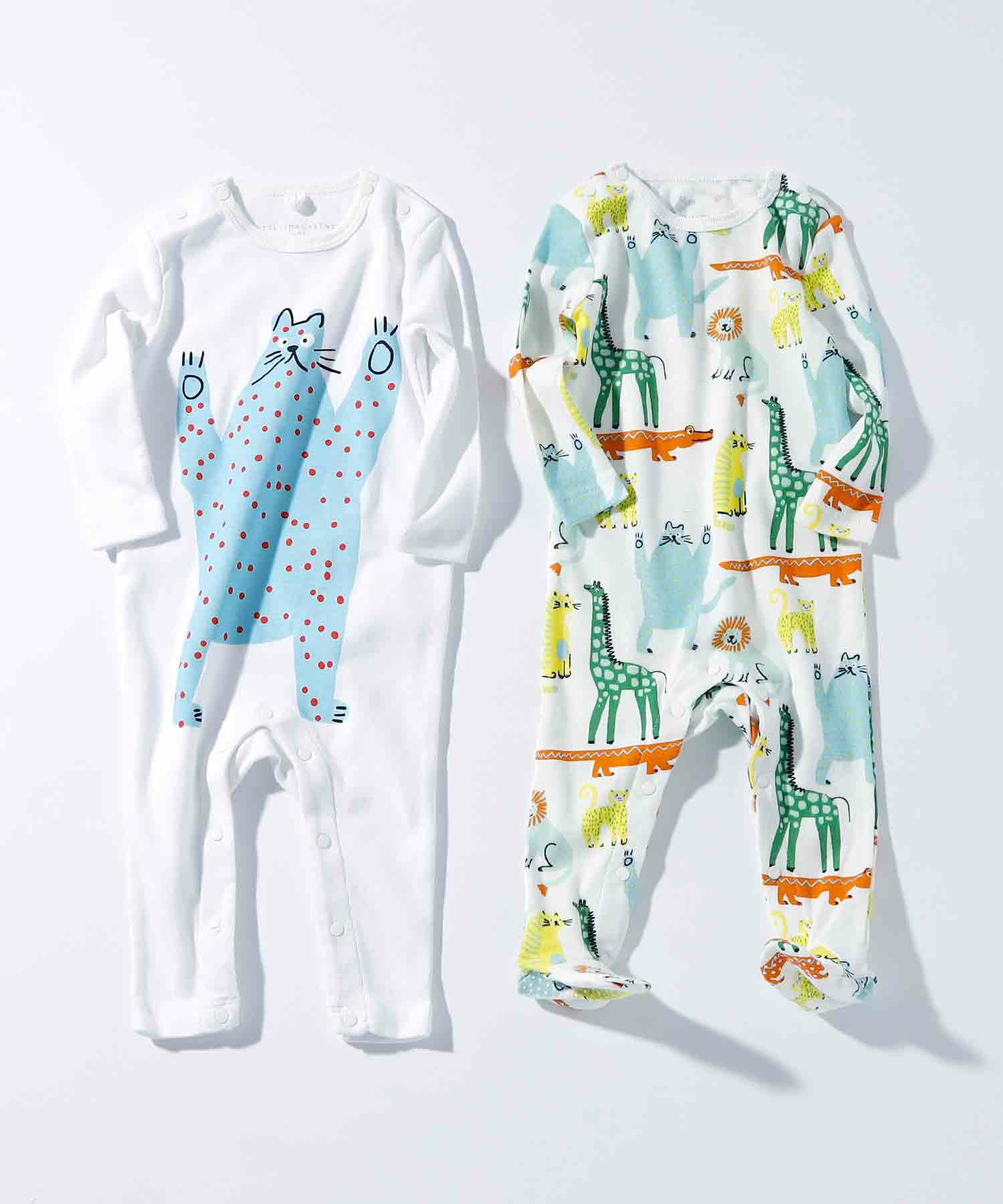 STELLA McCARTNEY(ステラマッカートニー)Baby アニマル長袖ロンパース 