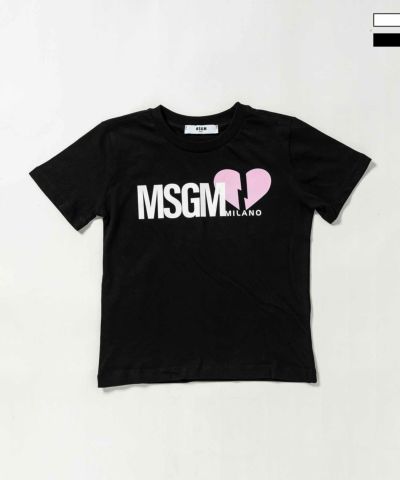 MSGM(エムエスジーエム)Kids & Junior ブランドロゴ半袖Tシャツカットソー