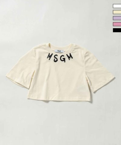 MSGM(エムエスジーエム)Kids & Junior ブランドロゴ半袖Tシャツカットソー