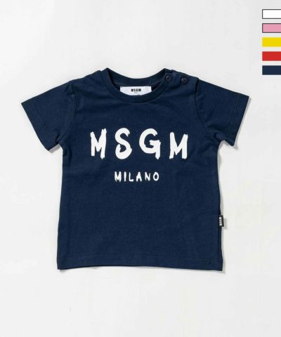 MSGM(エムエスジーエム)Baby ブランドロゴ半袖Tシャツカットソー