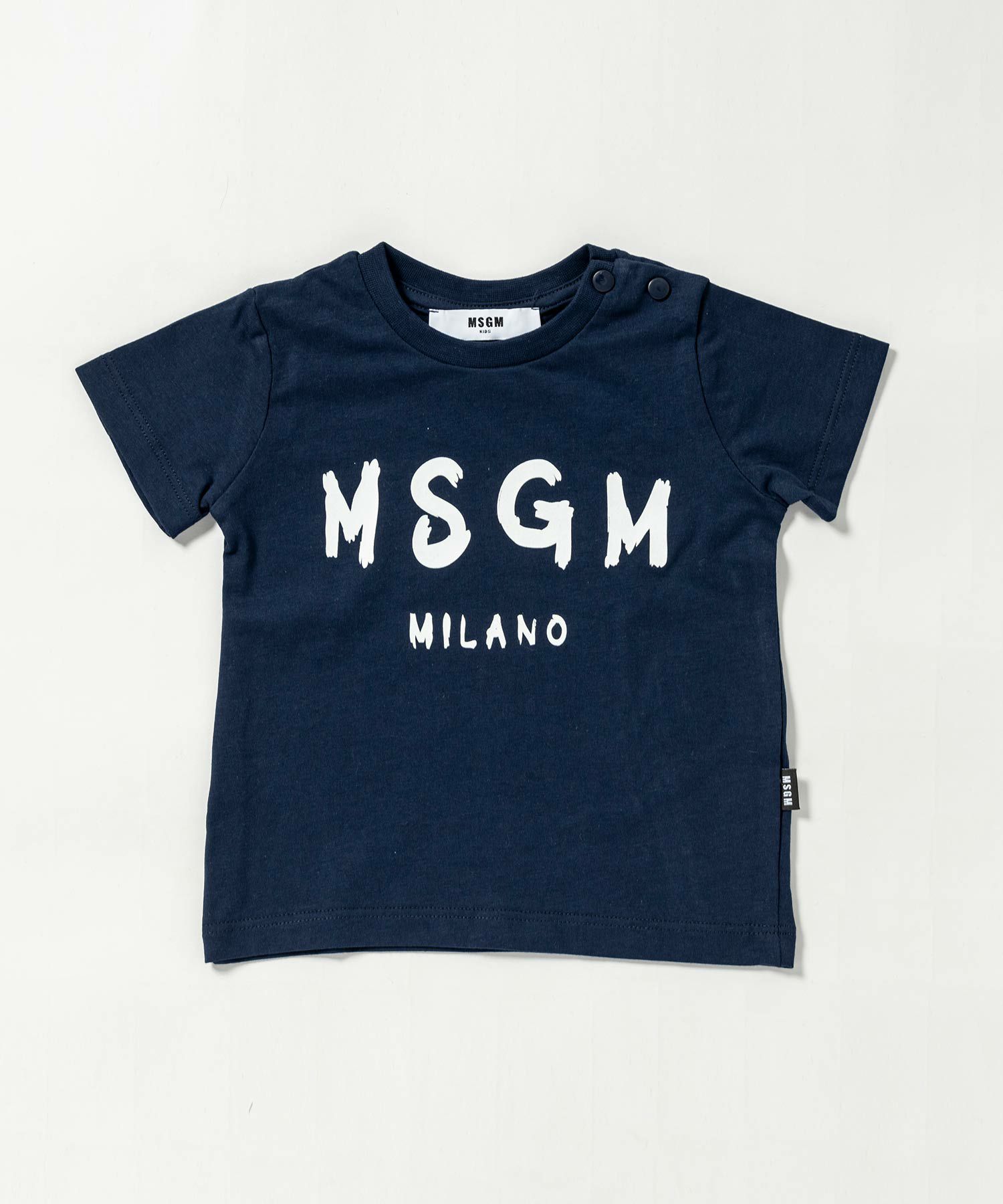 MSGM(エムエスジーエム)Baby ブランドロゴ半袖Tシャツカットソー 