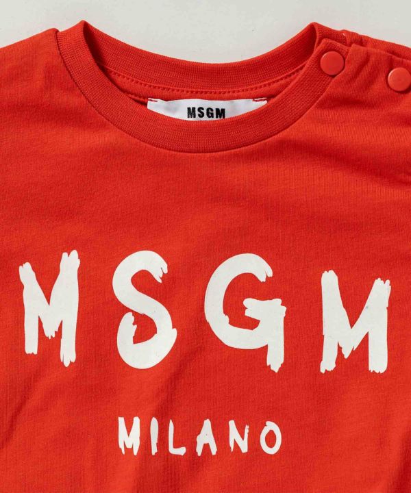 MSGM レッドTシャツ ロゴプリントXSレディース - メルカリ