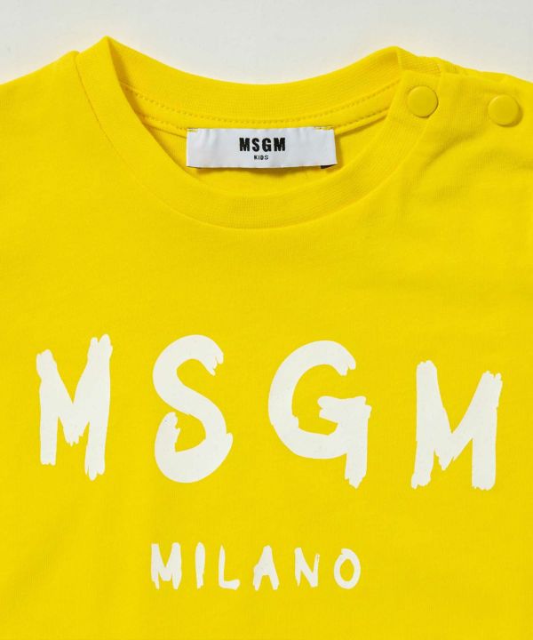 MSGM(エムエスジーエム)Baby ブランドロゴ半袖Tシャツカットソー