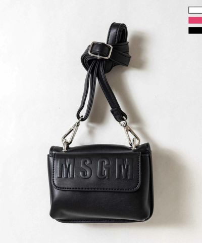 MSGM(エムエスジーエム)Kids & Junior エンボスブランドロゴショルダーバッグ