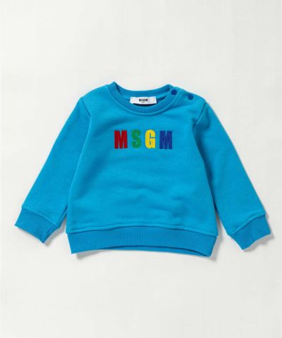 MSGM(エムエスジーエム)Baby ブランドロゴ長袖スウェットプルオーバー | SHIFFON公式通販サイト｜SHIFFON ONLINE STORE