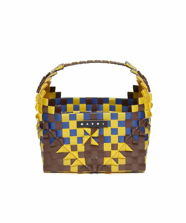 値下げ交渉OK！！！MARNI かごバッグ ブラウン/イエロー 値下げ交渉OK！！！MARNI かごバッグ ブラウン/イエロー