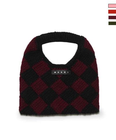 MARNI(マルニ)Kids & Junior MW84F - DIAMOND CROCHET BORSA ダイヤモンドクロシェ かぎ針編みハンドバッグ