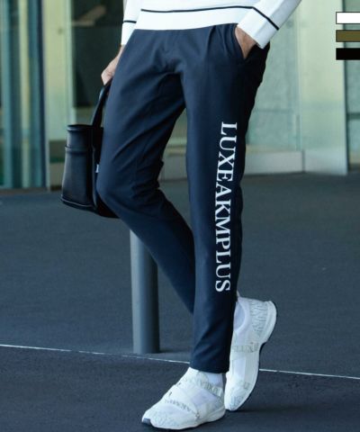 LUXEAKMPLUS(リュクスエイケイエムプラス)ゴルフ サイドロゴグラフェンストレッチロングパンツ