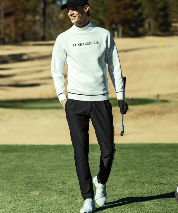【新品】Golfickersモックネック DO THE RIGHT SWING灰 新品】Golfickersモックネック DO THE RIGHT SWING灰